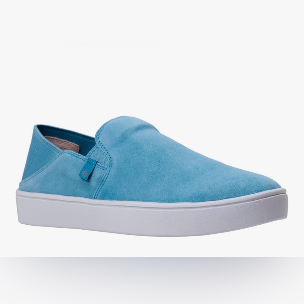 NIB SPENCO ORTHOTIC SAYLOR AQUA LEATHER SLIP-ON EU 39.5B or 8.5M